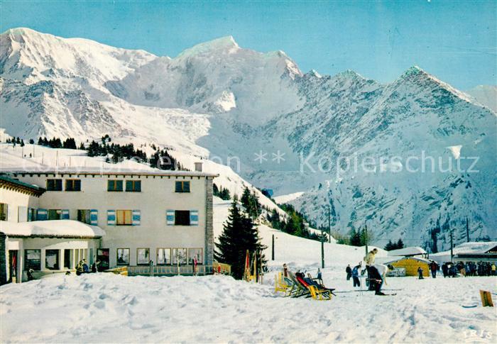 Saint-Gervais-les-Bains Hotel du Col de Voza La Chaine du Mont Blanc et Glacier