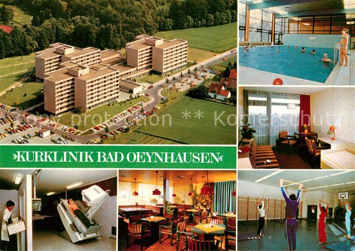 Bad Oeynhausen Fliegeraufnahme Kurklinik Hallenbad Zimmer Speiseraum Gymnastikra