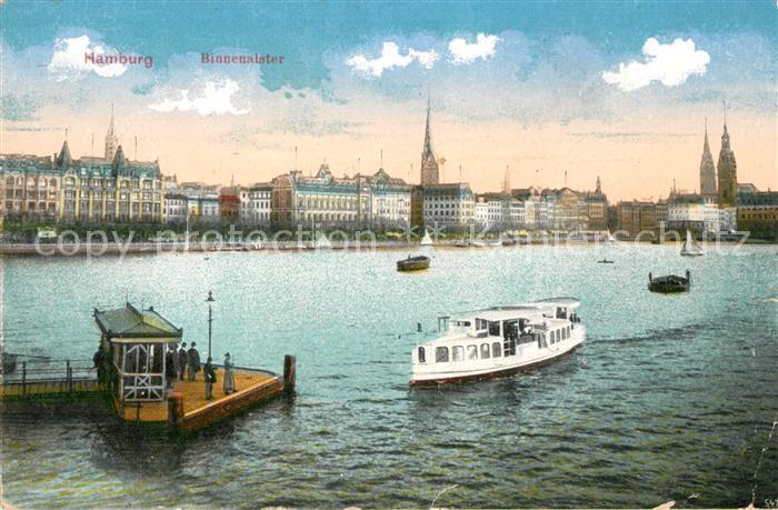 Hamburg Binnenalster Schifffahrt