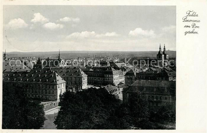 Fulda Panorama vom Dom Kirche