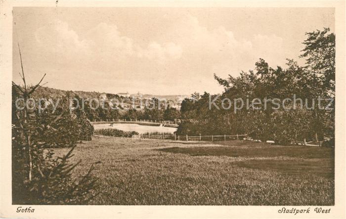 Gotha Thueringen Stadtpark West