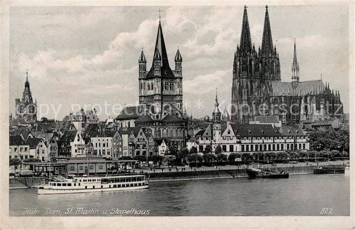 Koeln Rhein Dom Sankt Martin Stapelhaus