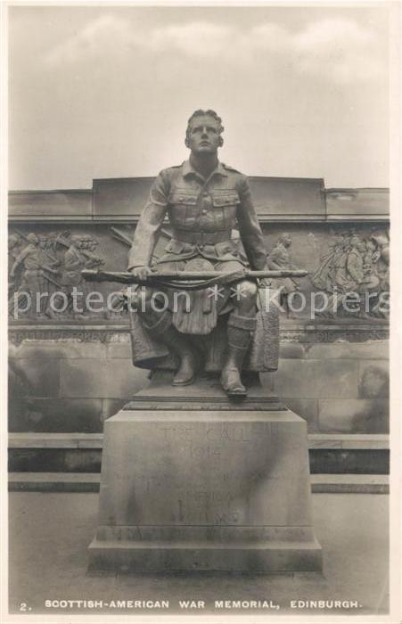 Edinburgh Scotland Schottisch Amerikanisches Kriegerdenkmal