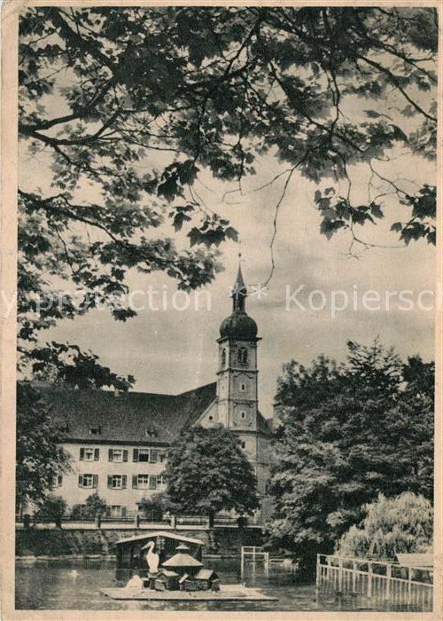 Konstanz Bodensee Schwanenteich Kirche