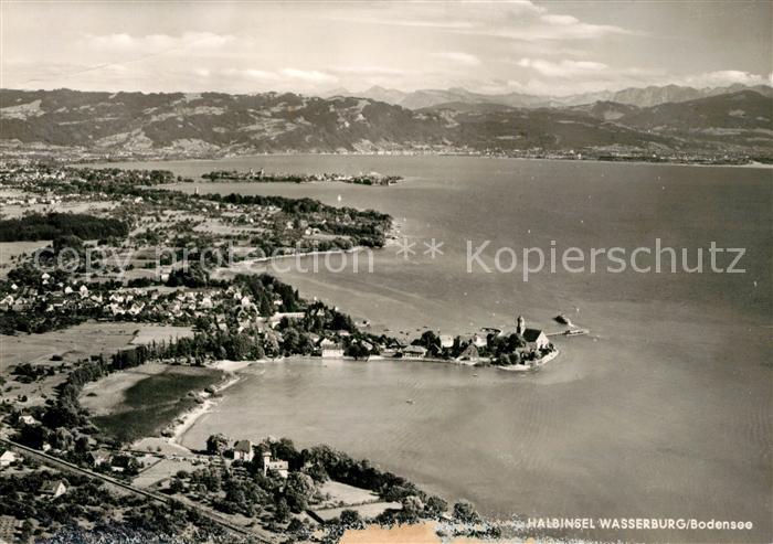 Wasserburg Bodensee Fliegeraufnahme