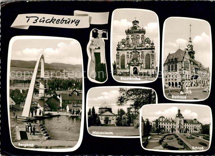 Bueckeburg Bergbad Mausoleum Stadtkirche Rathaus Schloss