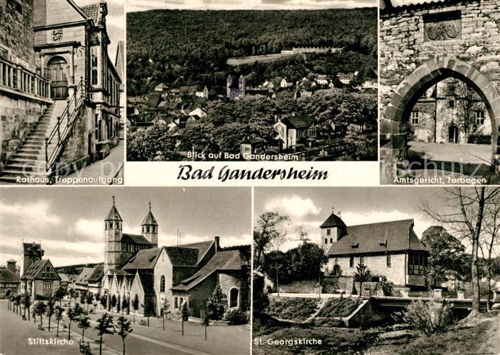 Bad Gandersheim Rathaus Treppenaufgang Amtsgericht Torbogen Stiftskirche Georgsk