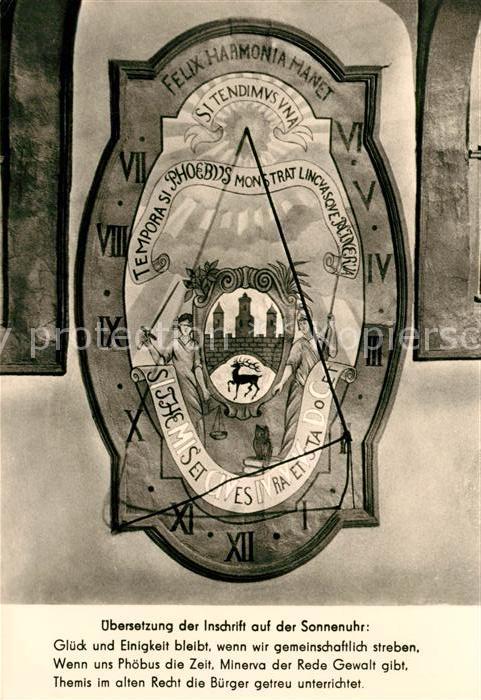 Stolberg Harz Sonnenuhr Rathaus