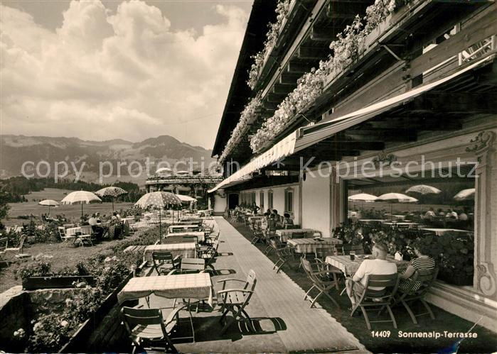 Sonthofen Oberallgaeu Sonnenalp Terrasse
