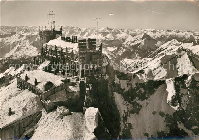 Zugspitzbahn Muenchner Haus Lechtager Allgaeuer Alpen WInter