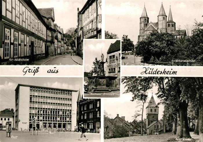 Hildesheim Alt Hildesheim Godehardikirche Post Kehrwieder