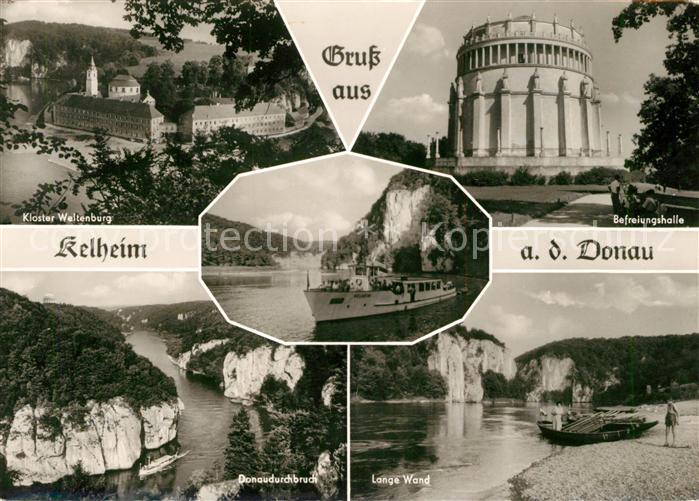 Kelheim Kloster Weltenburg Befreiungshalle Lange Wand Donaudruchbruch