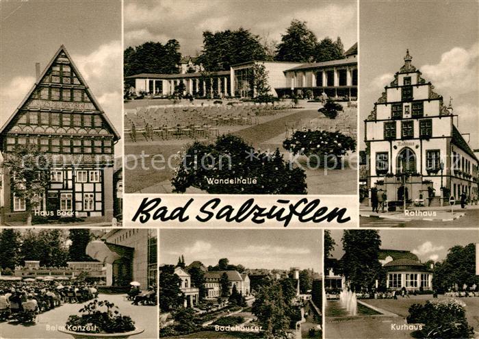 Bad Salzuflen Haus Back Rathaus Konzert Kurhaus Badehaeuser Wandelhalle