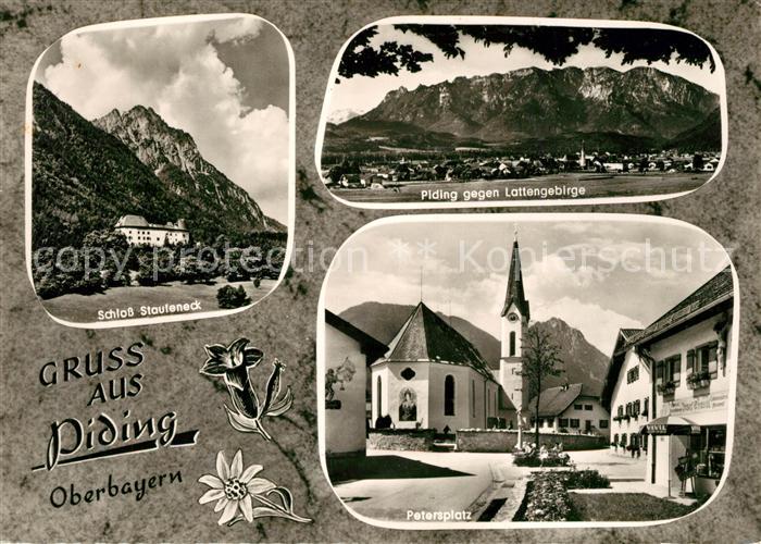 Piding Petersplatz Schloss Staufeneck Lattengebirge