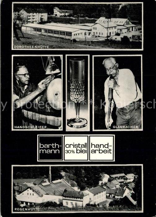 Wolfach Barthmann Kristall  Regenhuette Glasblaeser