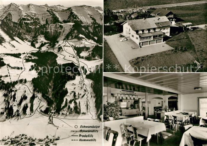 Thalkirchdorf Gasthaus Pension Zur Post Fliegeraufnahme Winteraufnahme