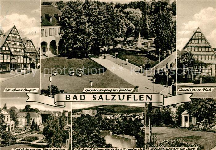 Salzuflen Bad Fachwerk Kurpark Renaissance Haus Kurklinik