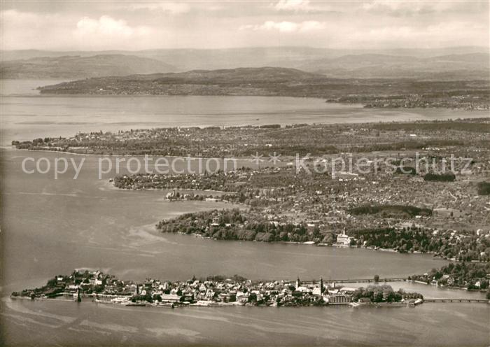 Lindau Bodensee Blick vom Pfaender