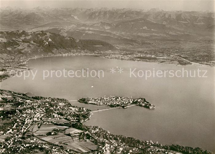 Lindau Bodensee Fliegeraufnahme Bregenzer Bucht