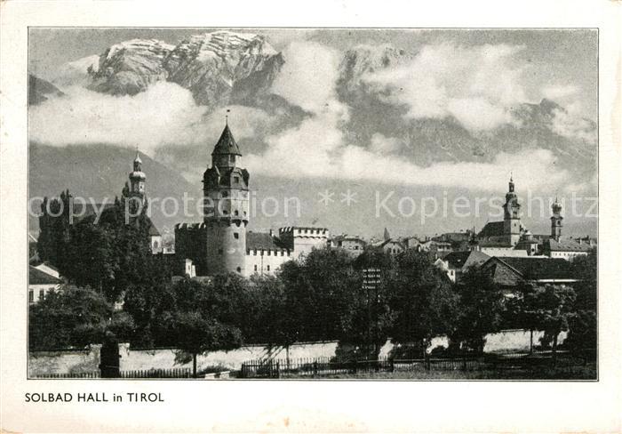 Hall Tirol Burg Panorama Alpen
