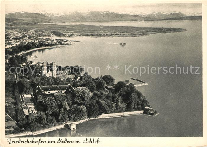 Friedrichshafen Bodensee Schloss Fliegeraufnahme