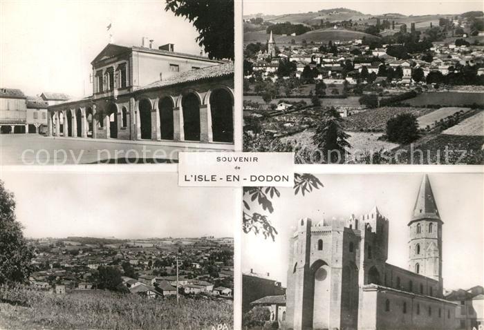 L Isle-en-Dodon Kirche Fliegeraufnahme