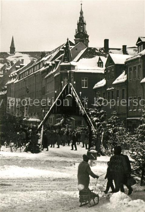 Schneeberg Erzgebirge Bergmannszug Weihnachten