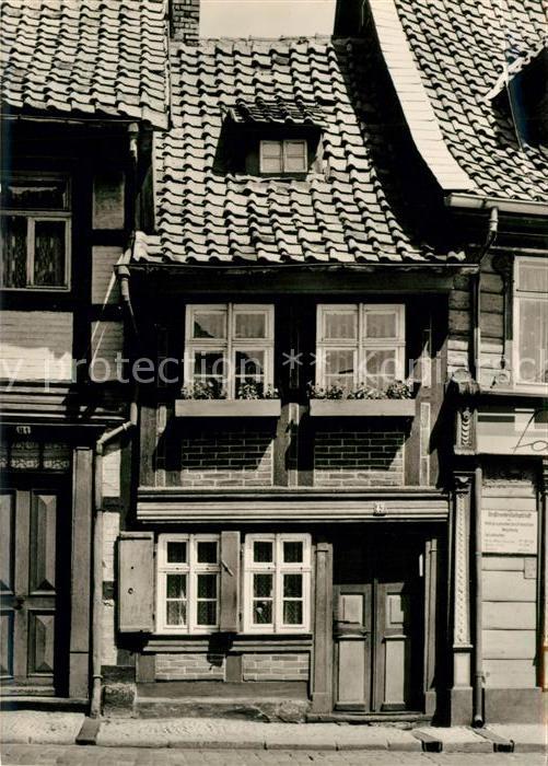 Wernigerode Harz Das kleinste Haus der Stadt