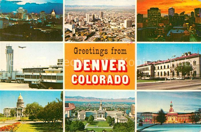 Denver Colorado Fliegeraufnahme Ansichten
