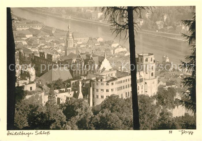 Foto Popp Nr. 87 Heidelberg Schloss