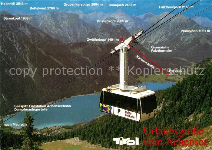 Seilbahn Rofangebirge Karwendel Achensee