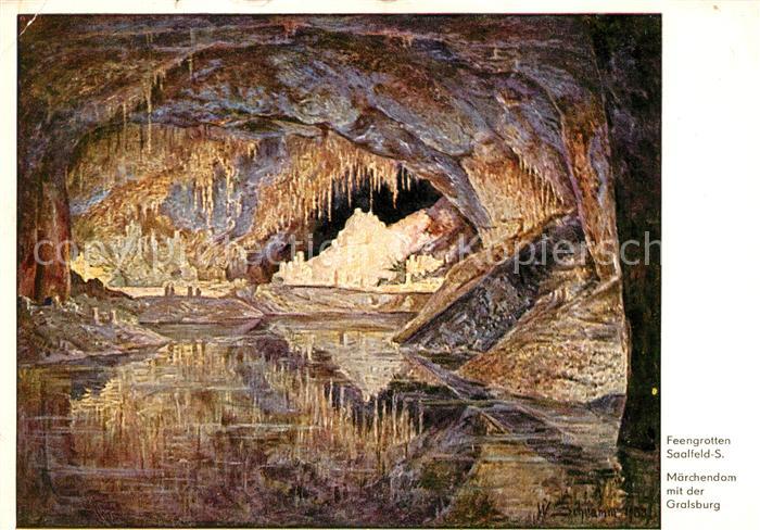 Hoehlen Caves Grottes Feengrotten Saalfeld Märchendom Gralsbu