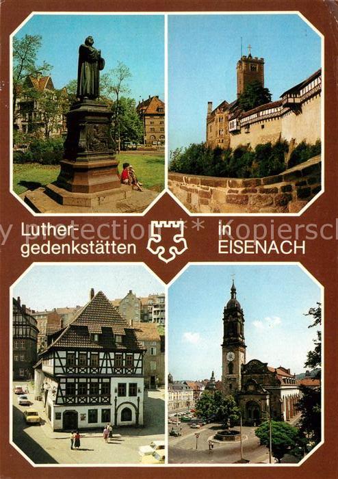 Eisenach Thueringen Luther Gedenkstaetten Denkmal Wartburg Lutherhaus Georgenkir