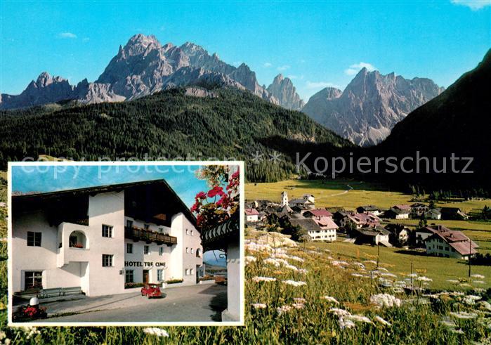 Sesto Sexten Suedtirol Grande albergo Sporthotel Sextener Dolomiten Bergwiesen