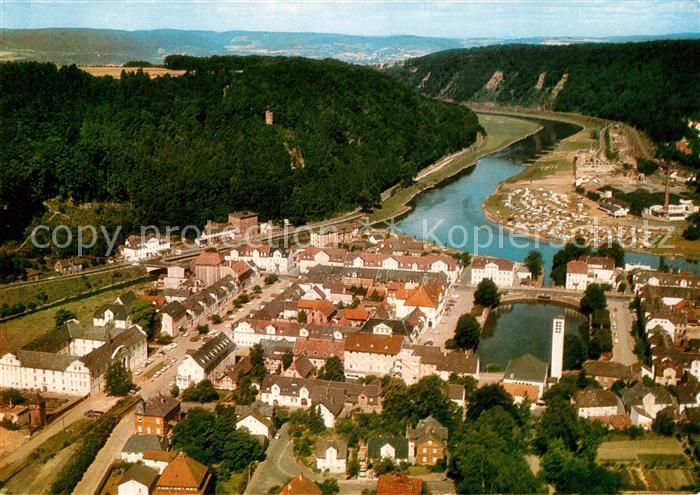 Bad Karlshafen Solbad an der Weser Fliegeraufnahme