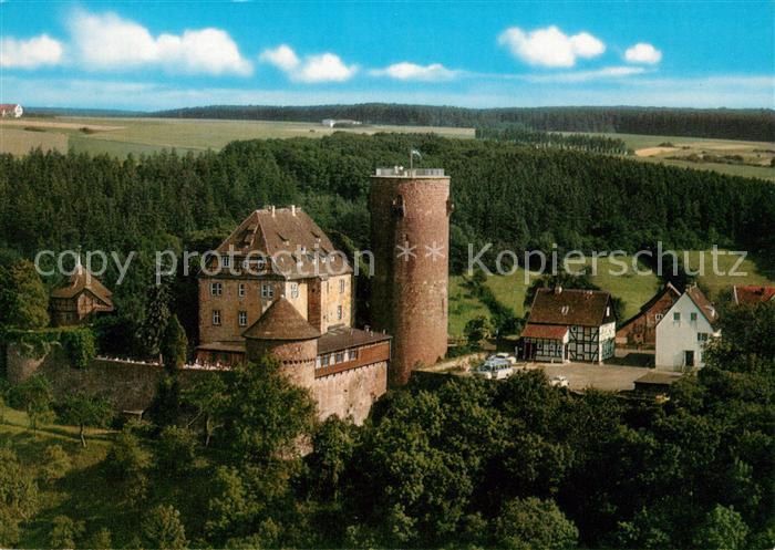 Trendelburg Burg Fliegeraufnahme