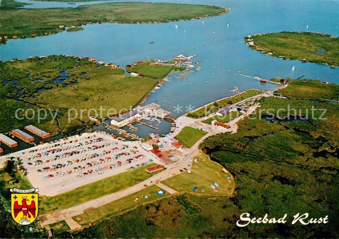 Rust Burgenland Seebad Hafen Fliegeraufnahme
