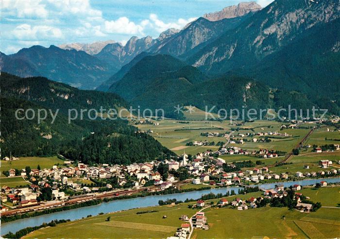 Golling Salzach Salzachtal mit Lammertal und Dachstein Vorberge Fliegeraufnahme