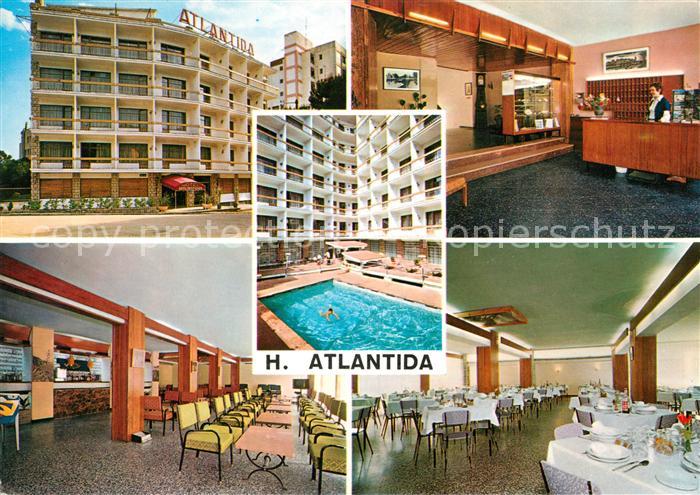 Lloret de Mar Hotel Atlantida Restaurant Foyer Rezeption Swimming Pool