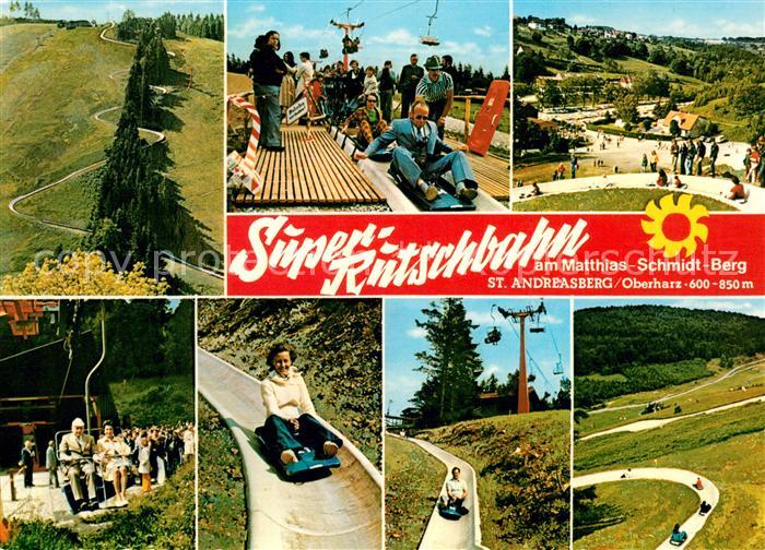 St Andreasberg Harz Super Rutschbahn am Matthias Schmidt Berg Sommerrodelbahn
