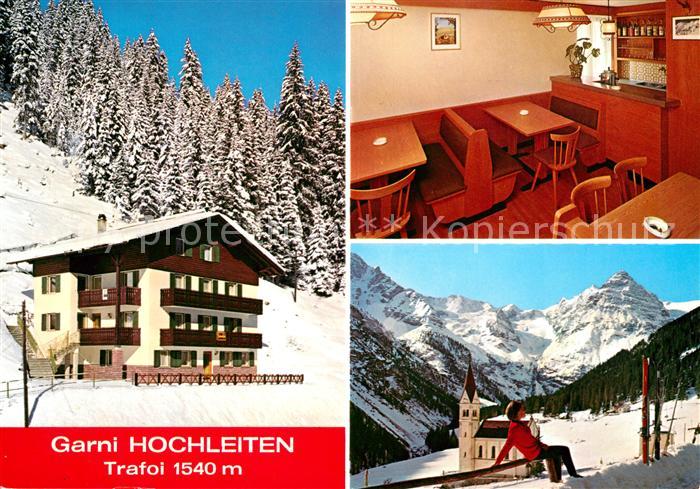 Trafoi Suedtirol Garni Hotel Hochleiten Kirche Winterlandschaft Alpen