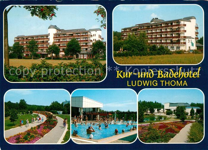 Bad Fuessing Kur- und Badehotel Ludwig Thoma Parkanlagen Freibad