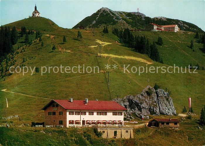 Rottach-Egern Berggaststaette Wallberghaus Bergkapelle