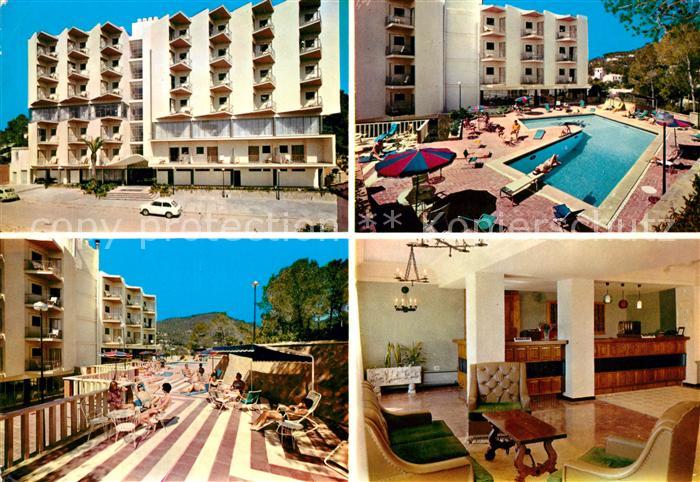 Paguera Mallorca Islas Baleares Hotel Palmira Swimming Pool Rezeption Terrasse