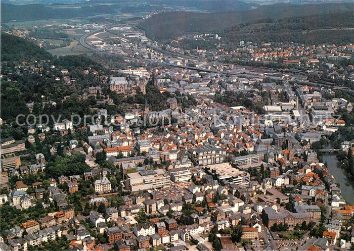 Marburg Lahn Universitaetsstadt Fliegeraufnahme