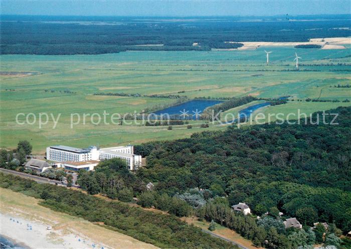 Ahrenshoop Ostseebad Reha Klinik Ostseestrand Darss Fliegeraufnahme