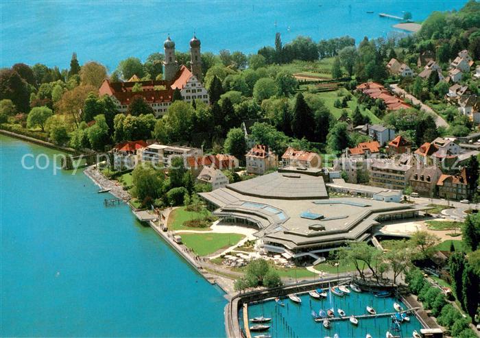 Friedrichshafen Bodensee Graf Zeppelin Haus Hafen Fliegeraufnahme
