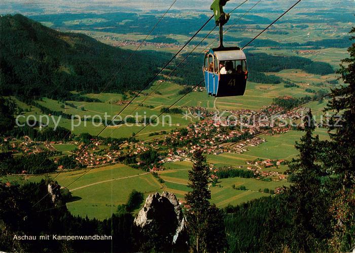 Aschau Chiemgau Kampenwand Seilbahn Bayerische Alpen Talblick