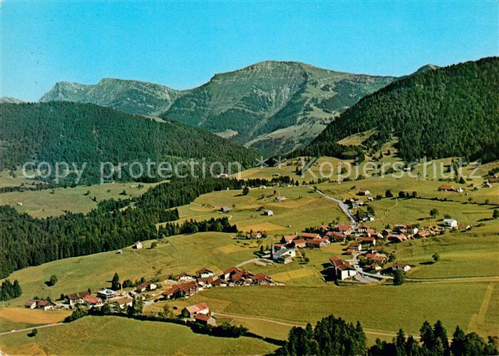 Steibis Luftkurort Schrothkurort Wintersportplatz Allgaeuer Alpen Fliegeraufnahm