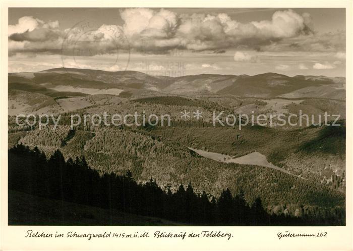 Belchen Baden Landschaftspanorama Blick auf den Feldberg Schwarzwald